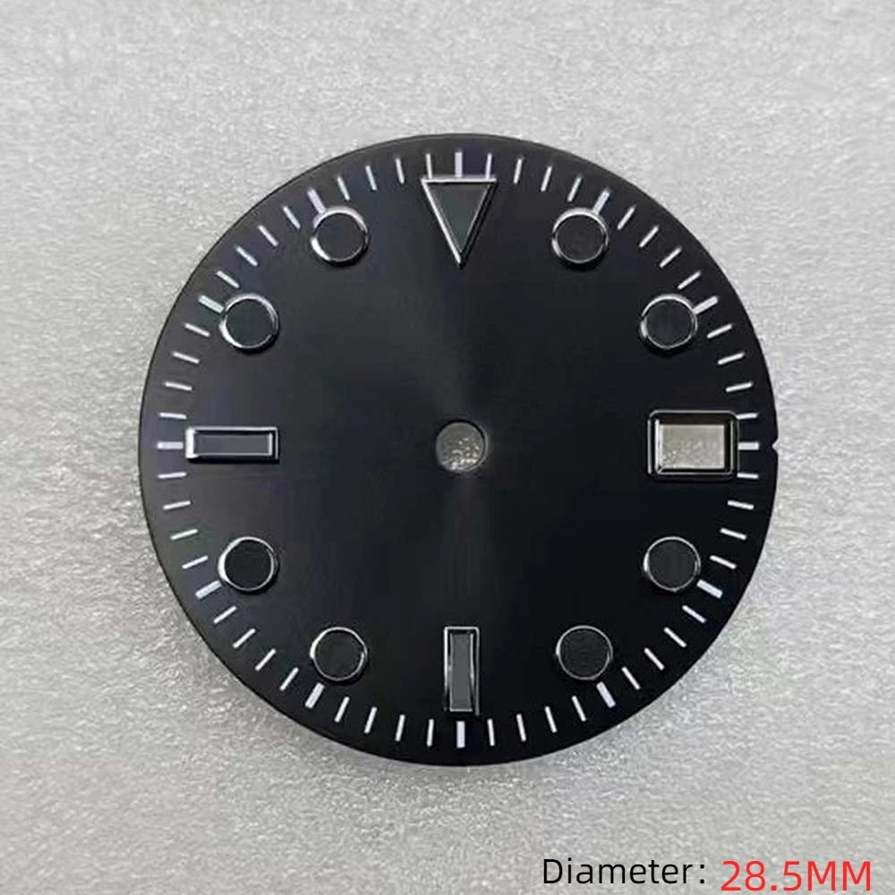 

28.5MM Watch Dial Green Luminescent Face Dial for NH35 NH36 Movement Modified Watch Accessories