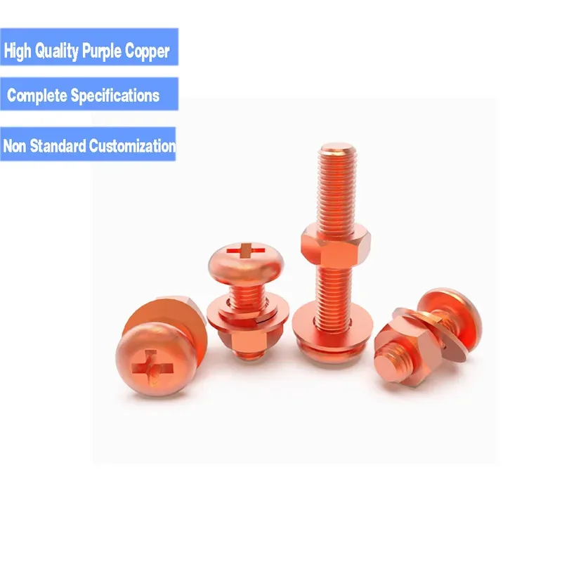T2 Purple Copper Fastener Set for EMI Shielding Connections and Heat Sink Assembly Phillips Head M3 M4 M5 M6 M8