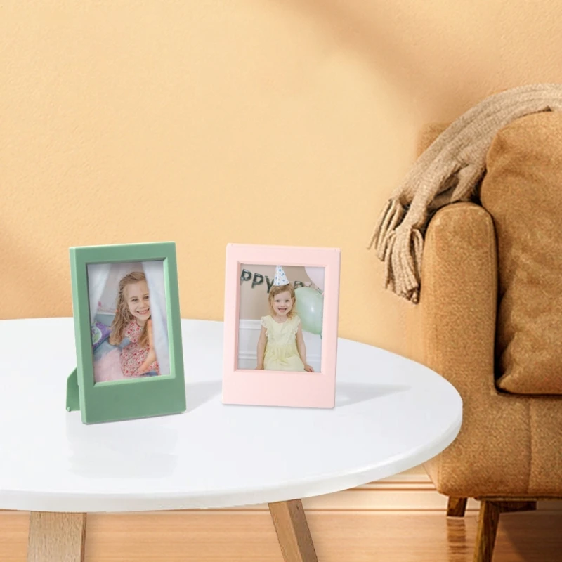 3 Inch Mini Photo Frame for Polaroid Picture Frame Tabletop Photocard Display Desktop Stand Home Office Decorations Gift