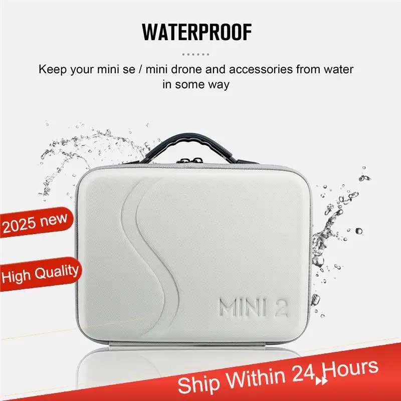 ~【A48T HOT】Portable Travel Shoulder Bag For DJI Mini 2/2 SE/Mini 4K Drone Accessories PU Waterproof Storage Case Box