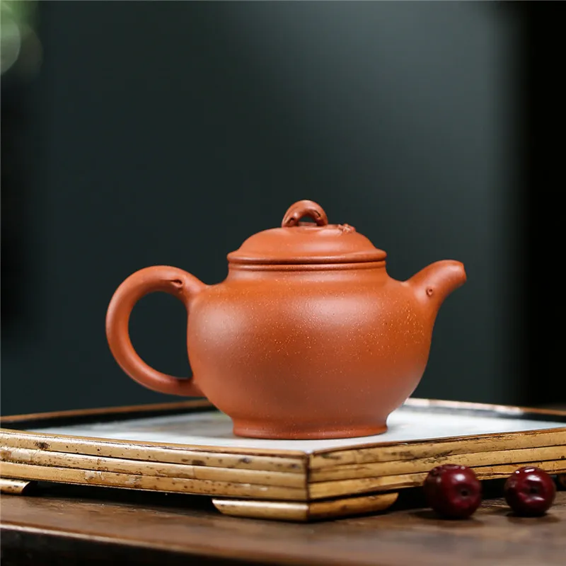 Yixing Famous Purple Clay Pot, Red Descending Slope, Fun Grape Duo Only Tea Kung Fu Set And Gift Making