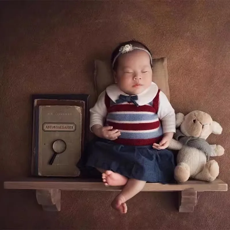 

❤️ Одежда для фотосъемки новорожденных, реквизит для фотосессии для маленьких мальчиков и девочек, костюм для фотосессии, одежда в британском стиле для колледжа, одежда для фотосъемки