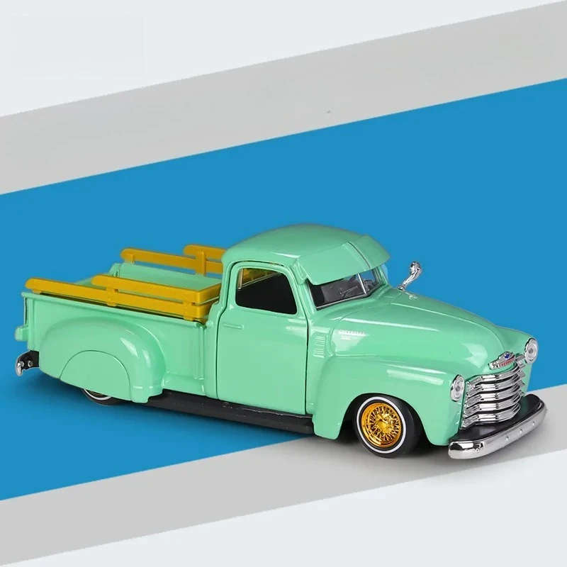 

Модель автомобиля Maisto 1:25, модифицированный пикап Chevrolet 3100 1950 года, имитация, готовая модель из сплава