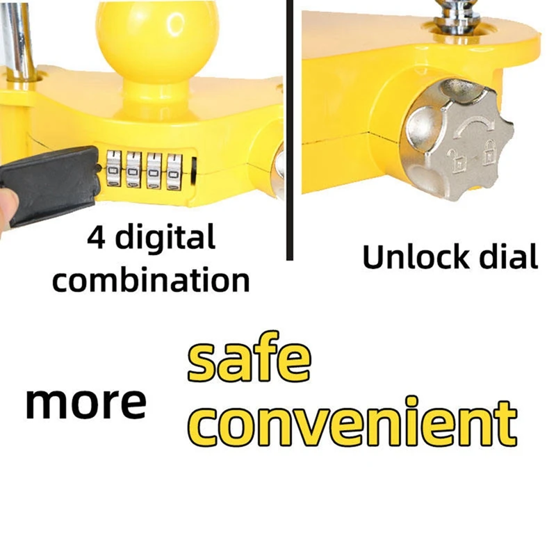 RV Security Lock Dome Coupler U-Shaped Dome Lock Flower Basket Lock Trailer Lock Auto Supplies