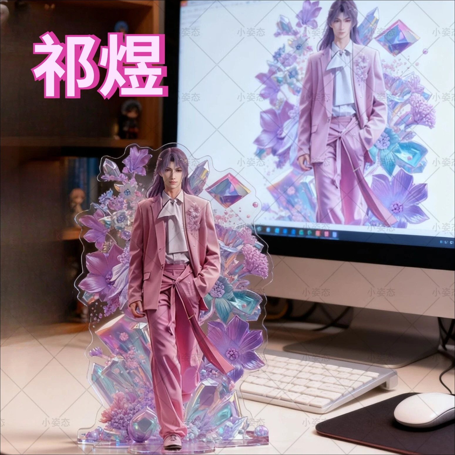 

RAFAYEL Love and Deep Space Qi Yu акриловая табличка высокая красота настольный орнамент аниме продвинутое украшение на заказ