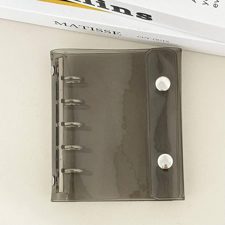 SKYSONIC Neu eingetroffene Einband- und Nachfüllbeutel der M5-Serie, Binder schwarz/rosa/klares Etui, 45-Blatt-Kunstpapiere – Detail 12