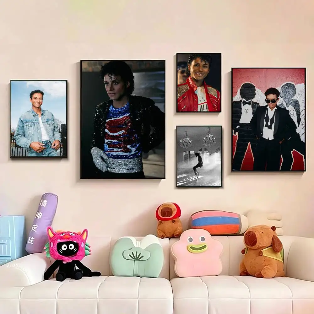 Actor Jaafar J-Jackson Poster Waterproof Wall Art Sticker For Bar Living Room Vintage Decor