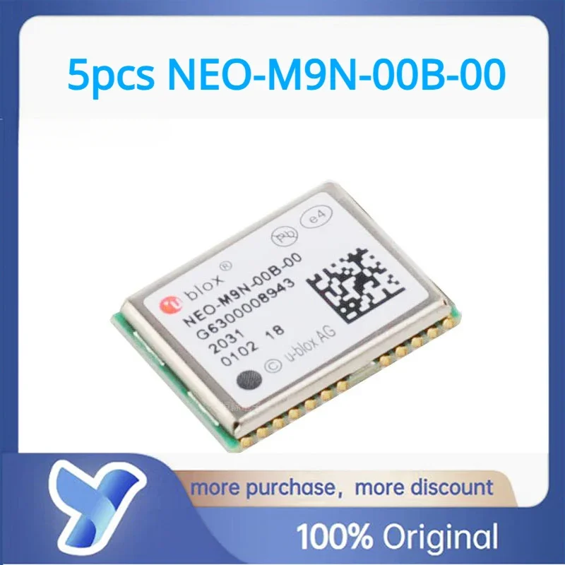 1-5PCS NEO-M9N-00B NEO-M9N-00B-00 M9N-00B-00 LCC24 RF Receiver Beidou Dual Mode GPS Positioning Module New Original