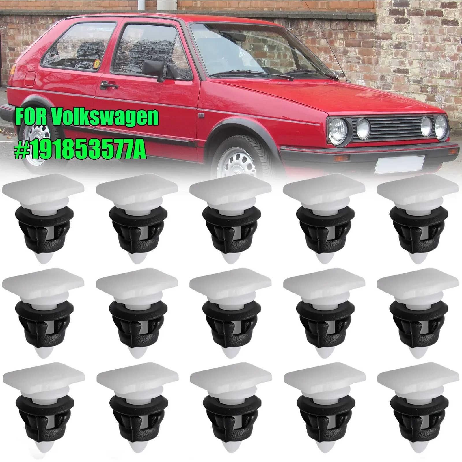 Car Door Moulding Clips Grommets 191853577A Door Sill Scuff Plate Panel Trim Clips For VW Golf Jetta Mk2 Quantum Passat Seat