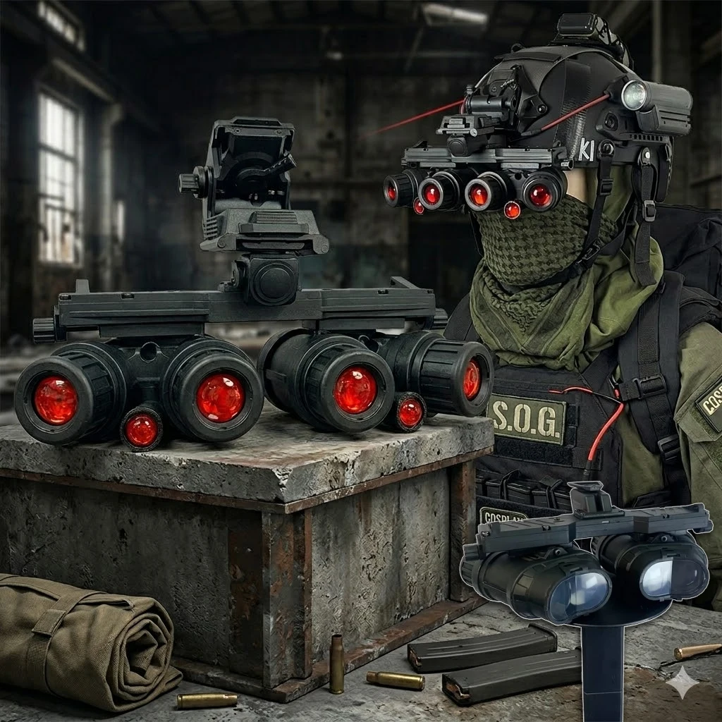 AQzxdc Call of Duty GPNVG18 Night Vision Goggles Model Tactical Airsoft Helmet Accessories for COD16 Koenig Cosplay Movie Props