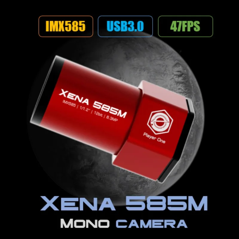 Player One XENA 585M USB3.0 Mono Guiding Camera IMX585 Planetary Astronomical Photography 47FPS