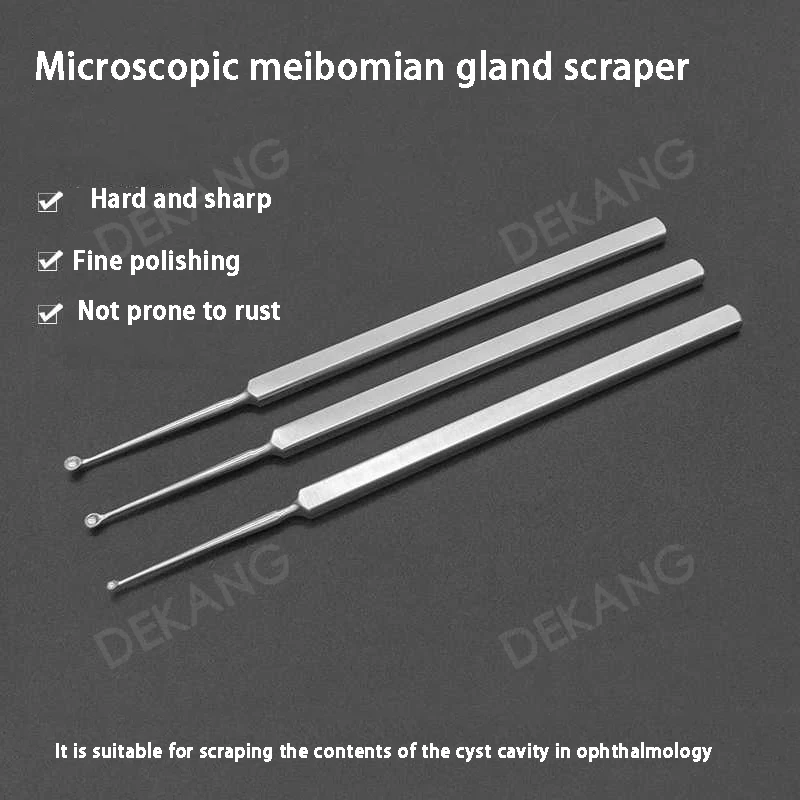 

Visible Soft Warts Scraper, Stainless Steel Meibomian Gland Scraper, Dermatological Warts Scraper