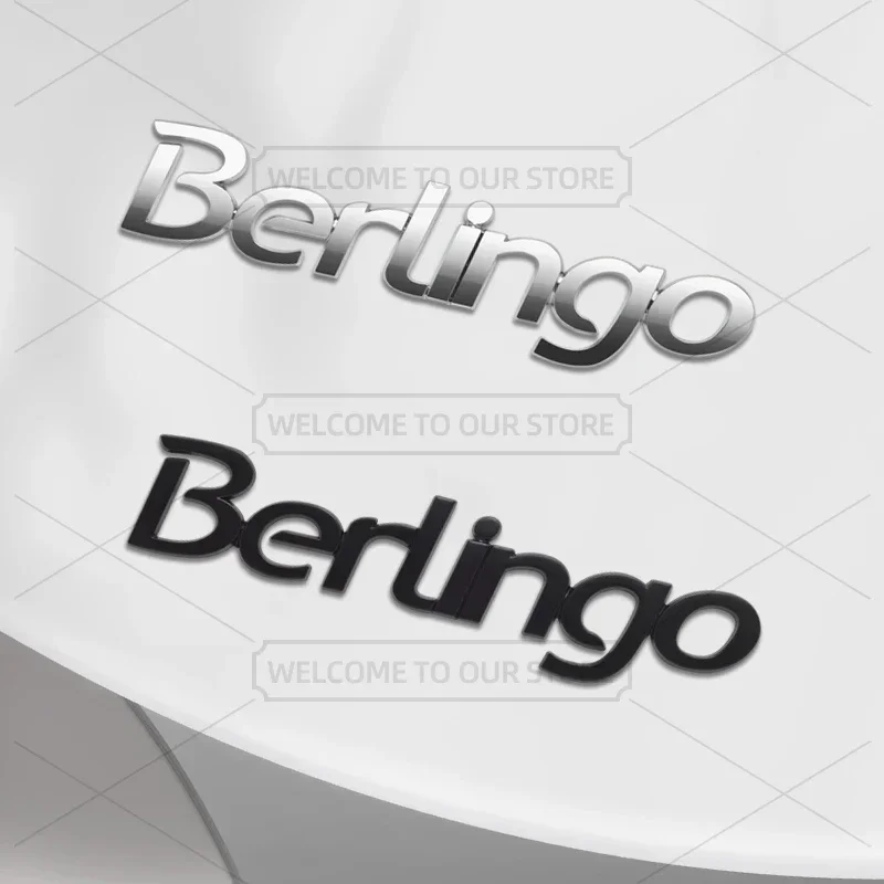 QA Car 3D Metal For Citroen Berlingo B9 K9 Caravans Camper Van Body Emblem Badge Decals Auto Tail Sticker Decorative Accessories