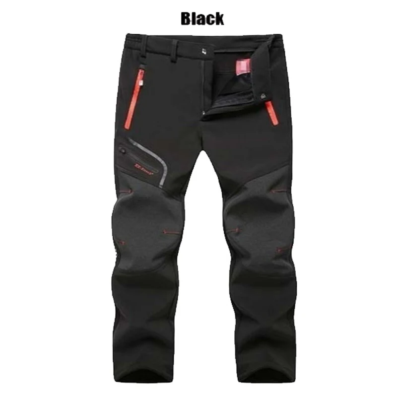 Heren Katoenen Klassieke Cargo Broek Casual Rits Outdoor Sport Wandelen Broek Multi-Pockets Zwarte Lente Zomer Broek 2024