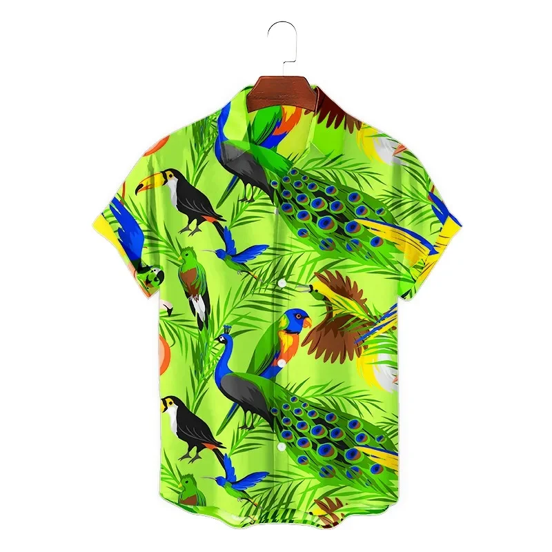 

2024 Summer Men's Clothing 3d Printed Shirts Men Short Sleeve Hawaiian Shirt Men Street Trend Beach Shirt Loose Casual Tops 6xl