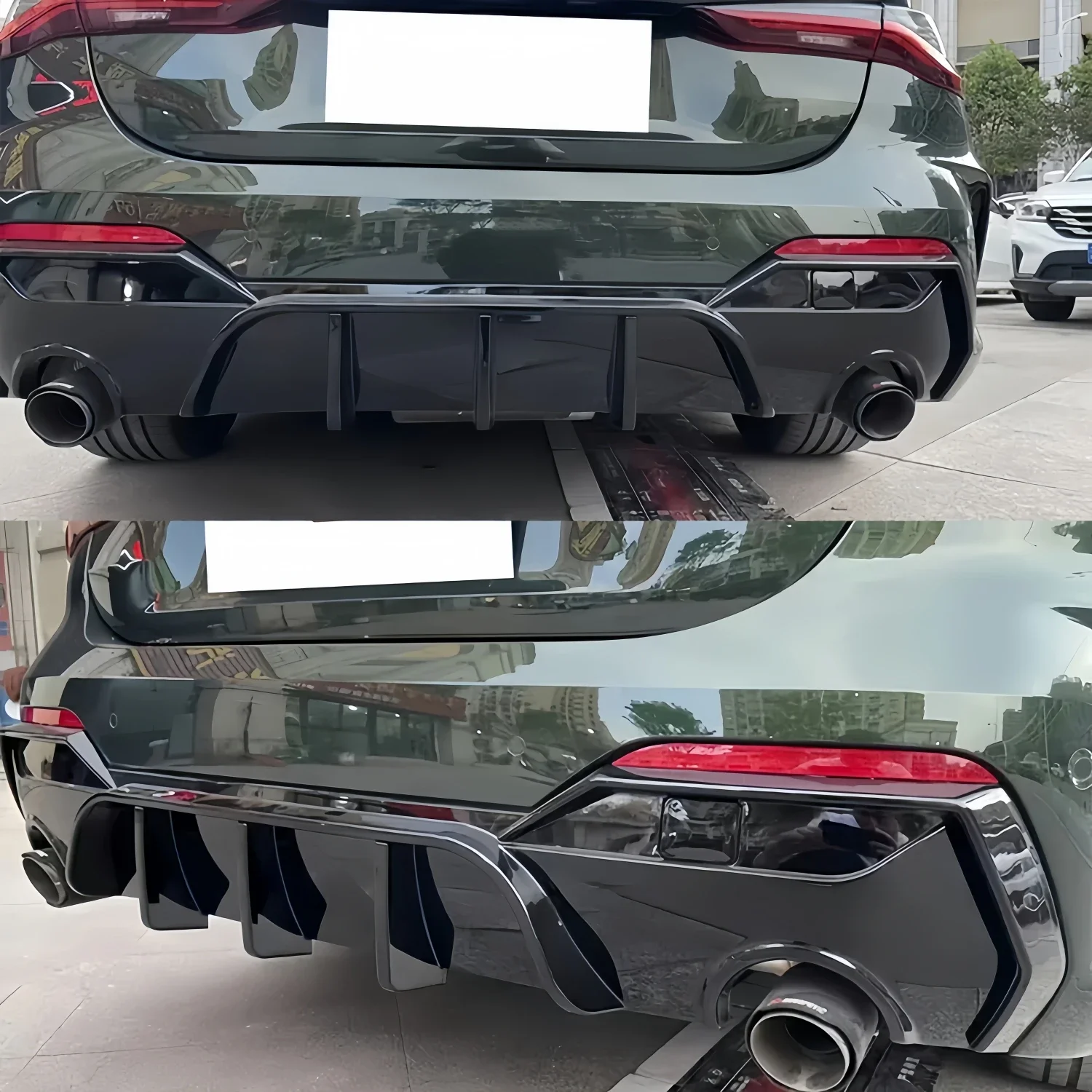 MP Style Gloss Black Car Rear Bumper Diffuser For BMW 4 Series G22 G23 Facelift  M Sport 420i 420d 430i 430d 2020-2024 Bodykits