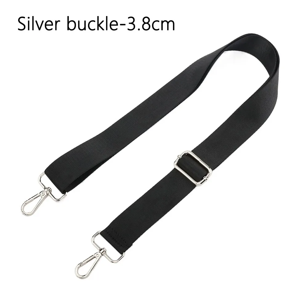 Modischer schwarzer Nylon-Umhängetaschengurt, verstellbarer, abnehmbarer Ersatzgürtel für Damen und Herren, Messenger-Taschen, Griff, Handtaschengürtel