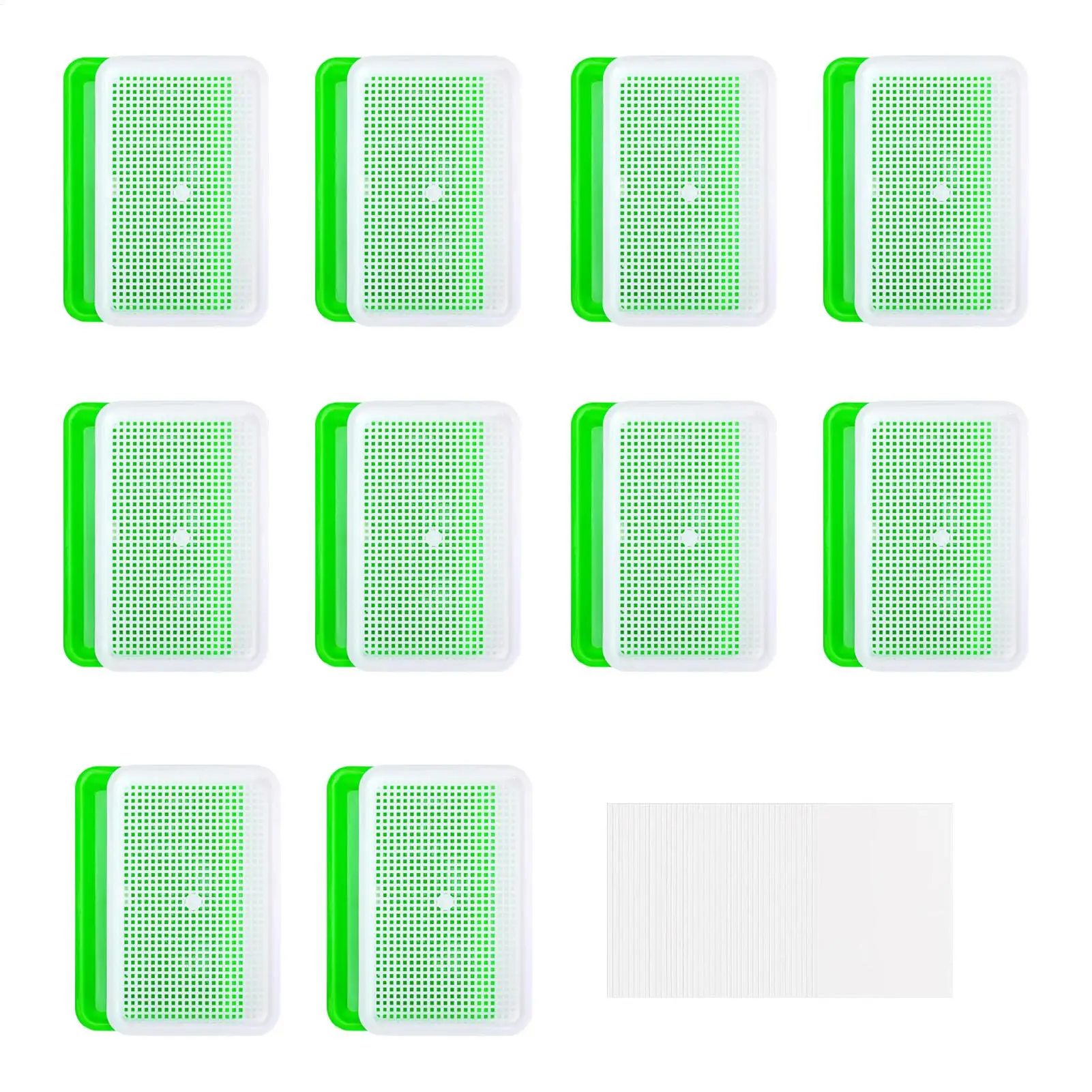 

Набор для выращивания зелени без почвы: проращиватель для рассады с дренажными отверстиями для выращивания и производства рассады, для кухонных ростков и цветов