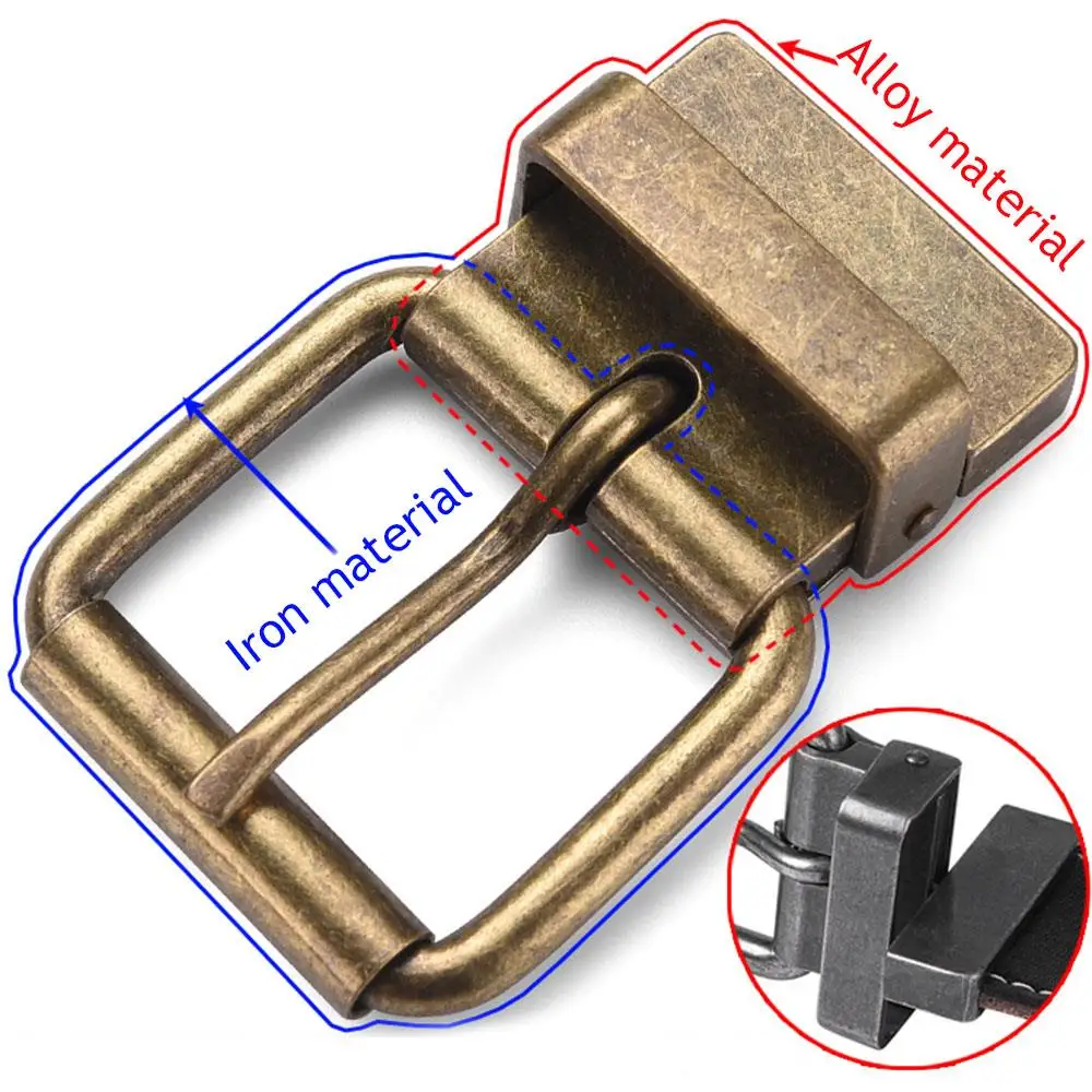Diy بها بنفسك سبيكة حزام رئيس استبدال دبوس مشبك الأحزمة اليدوية زنار أبازيم الرجال النساء حزام خصر رؤساء الجلود الحرفية الملحقات