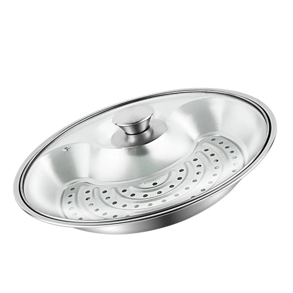 Plato para Empanadillas de 1 Pieza, Plato Redondo de Acero Inoxidable para Enfriar y Escurrir, Plato para Servir Papas Fritas, Sushi, Pollo Frito y Otros Alimentos