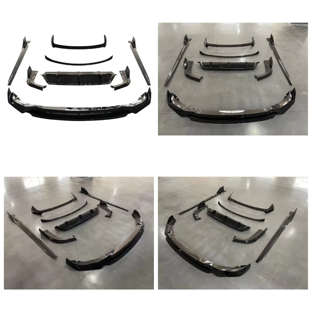 

Stlf X5 G05 Glossy Black Front Splitter Rear Diffuser Side Skirts Spoiler G05 Front Lip For X5 G05