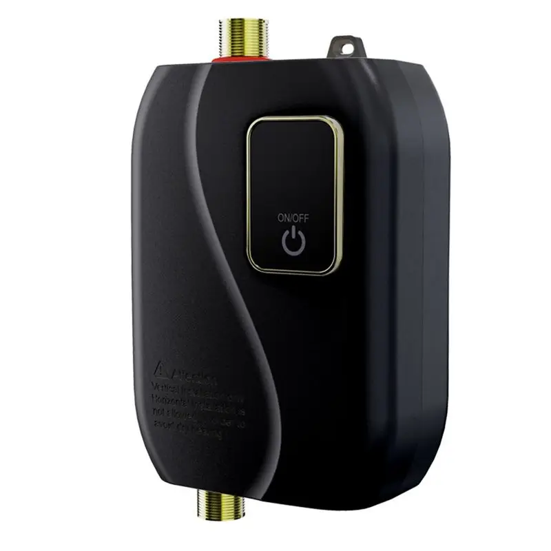 

Y32A EU Plug,3000W 220V Mini Instant Hot Water Heater Electric Instant Hot Water Heater Tankless Water Heater -Black