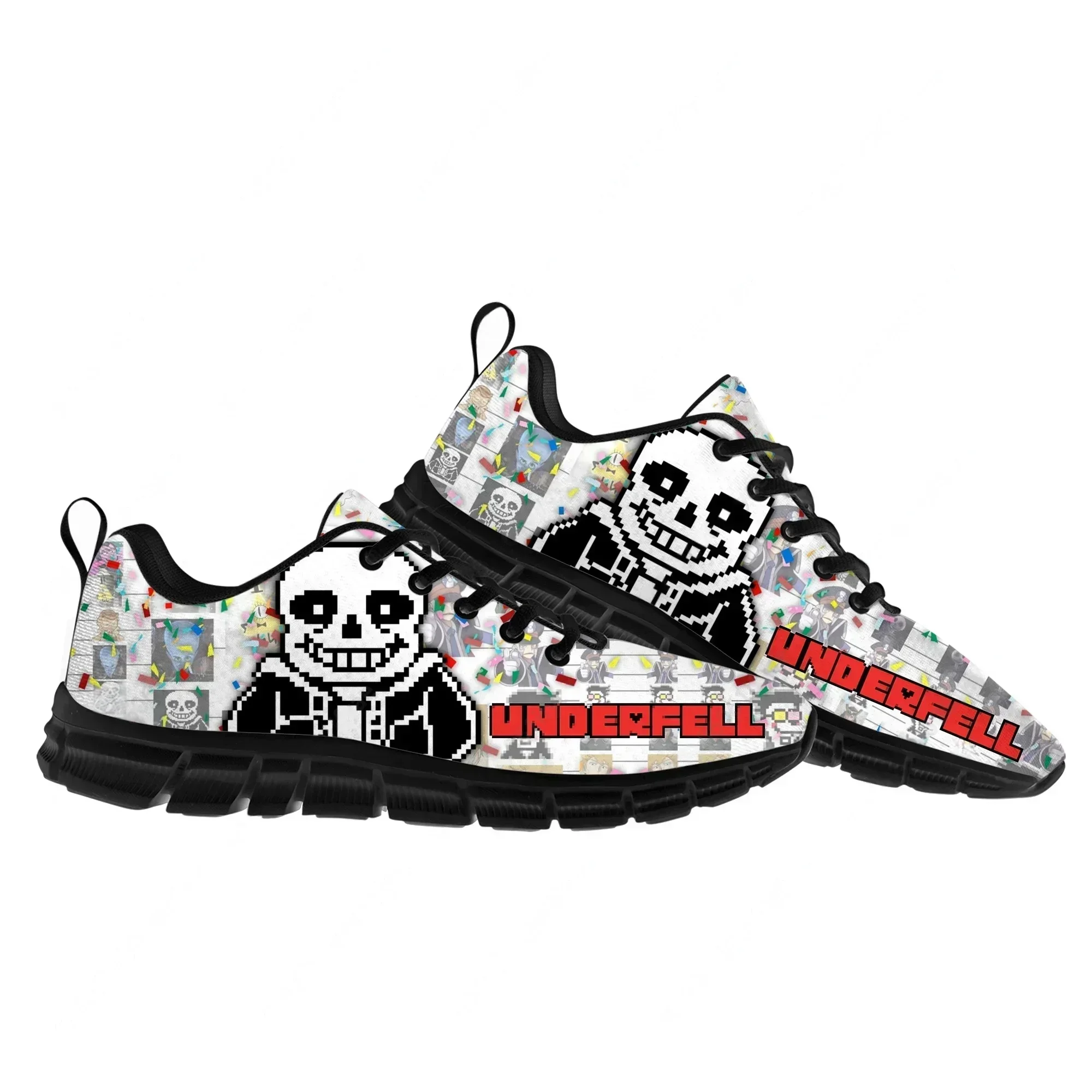 

Cartoon Game Undertale Sans Skull Sports Shoes Men Women Teenager Breathable Sneakers High Quality Sneaker Custom Built Shoes