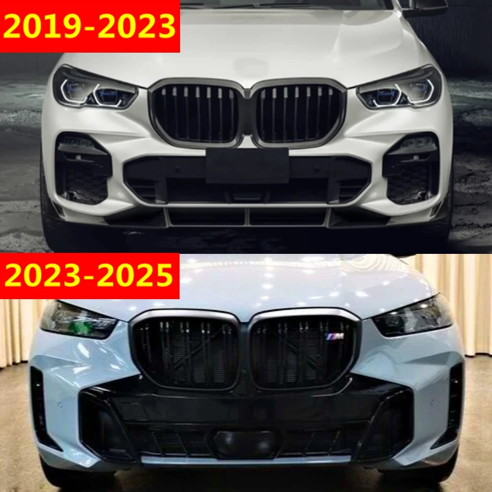 Car Front Bumper Splitter Lip For BMW X5 G05 M Sport 2019-2023 Diffuser Body Kit Spoiler Guard Body Kit Cover Tuning Gloss Black