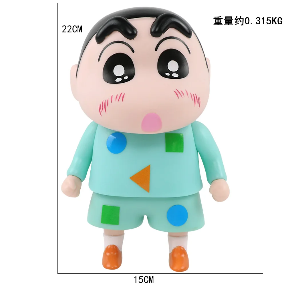 New 6Types 22CM Crayon Shin-chan Figure Harano Shinnosuke Xiaobai Anime Doll Desktop Living Room Home Ornament Gift