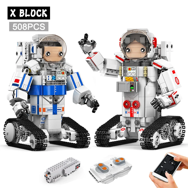 

443-508pcs City Creative High-tech RC Robot Electric Building Blocks Remote Control Intelligent Robot Bricks Toys For Childrens