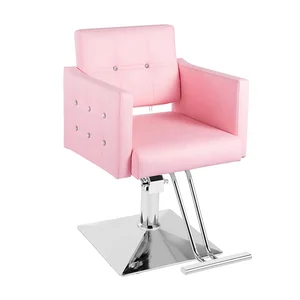 Wholesale Beauty Salon Furniture Durable pink Styling Chair for Make up Barbershop pink Barber Chair for Hair Cutting