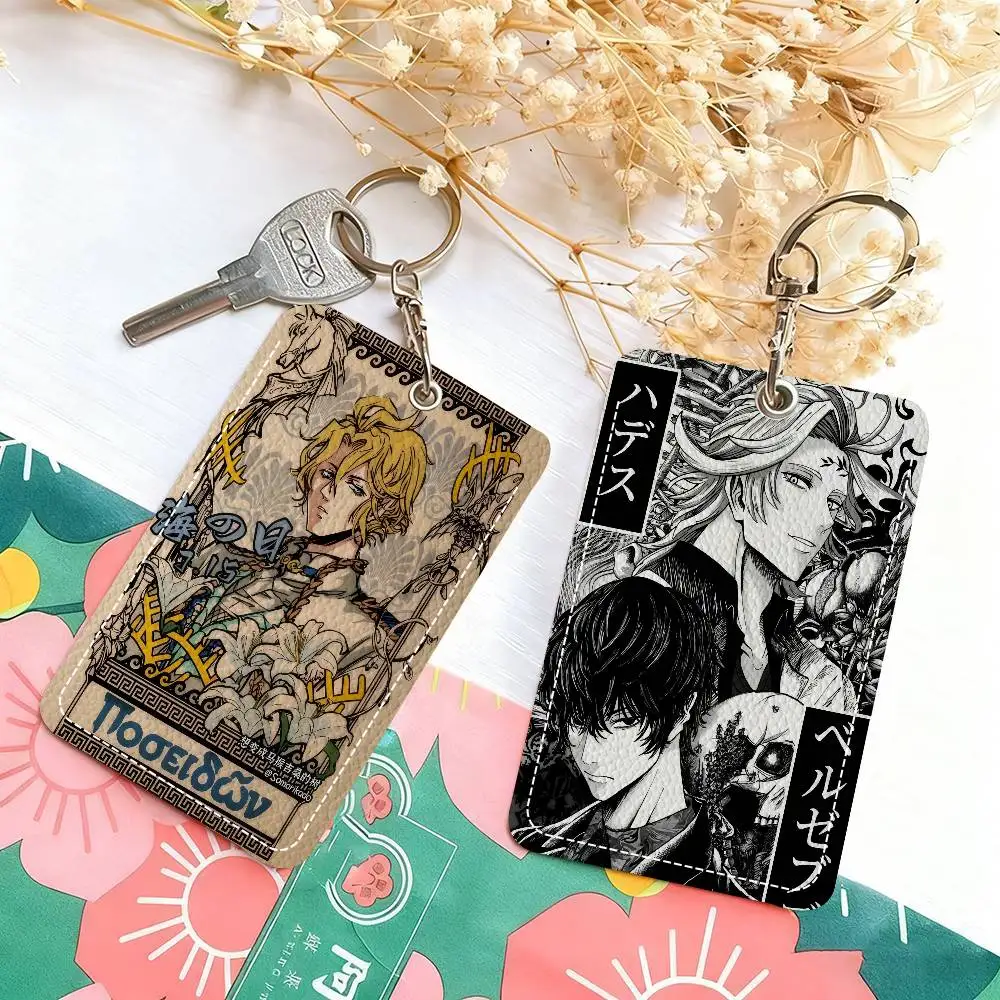 Anime Record Of Ragnarok   Modern Leather Card Case with Keyring  Reliable Holder for Bus and Subway Cards