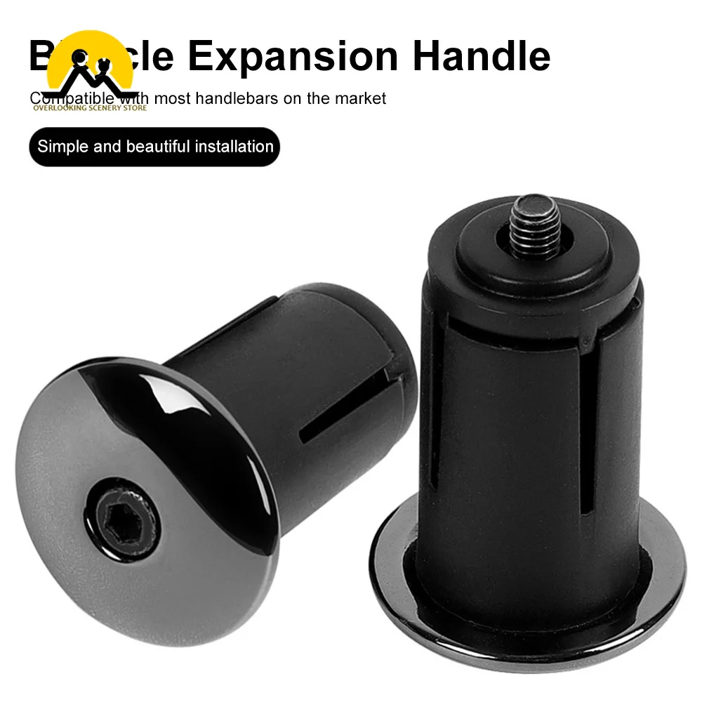 1 Pair Bicycle Grip Handlebar End Cap Aluminium Alloy MTB Mountain Handle Bar Grips End Plugs for Bike Handlebar Accessories