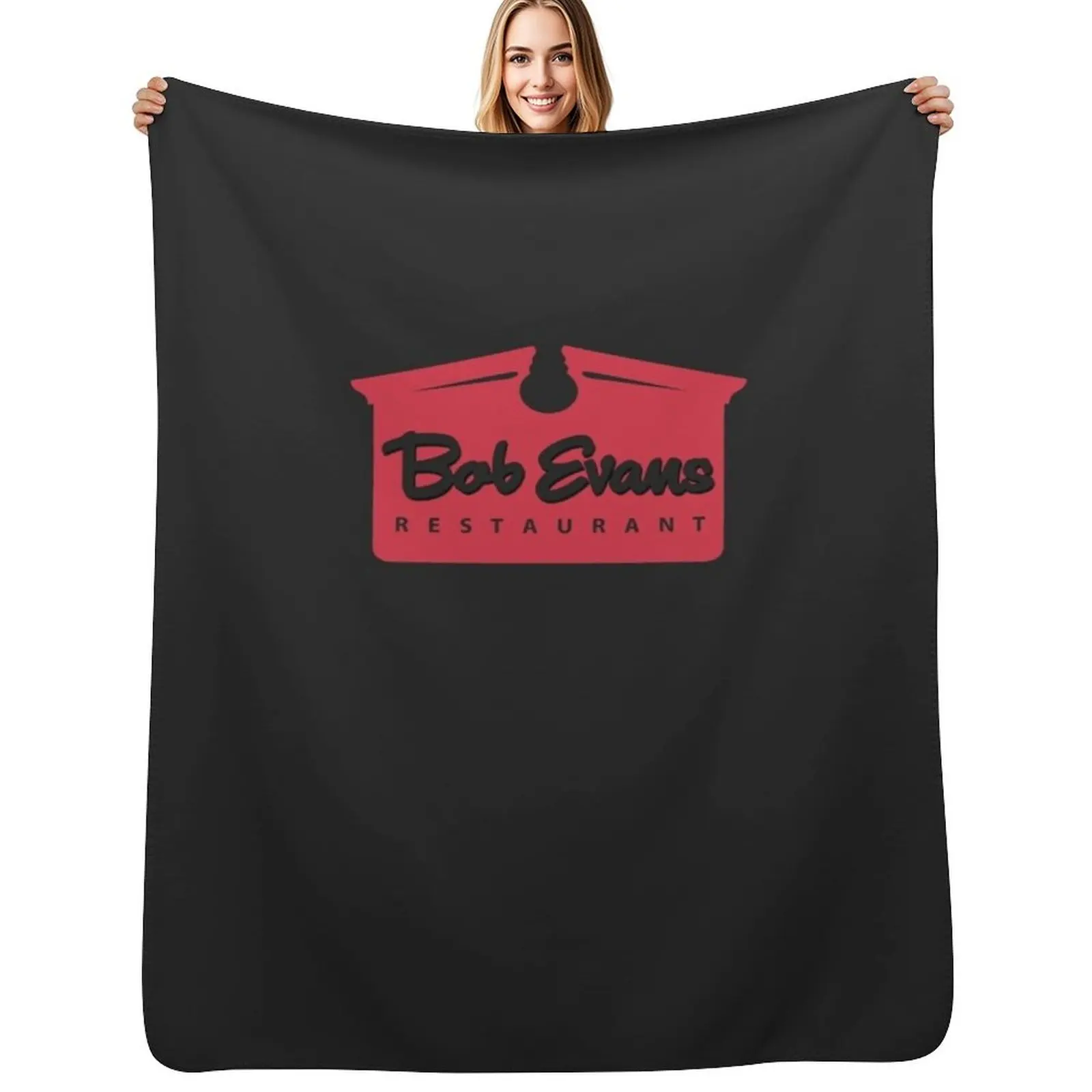 

Bob Evans Resto Classic T-Shirt Throw Blanket Long Lasting Soft Plush Blanket for Daily Use