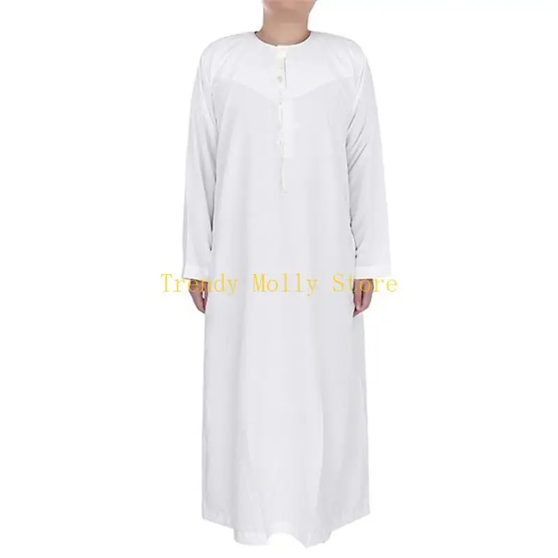 Musulmani maschi N5KB Abbigliamento saudita jubba thobe thobe thobe abito kaftan per ogni giorno