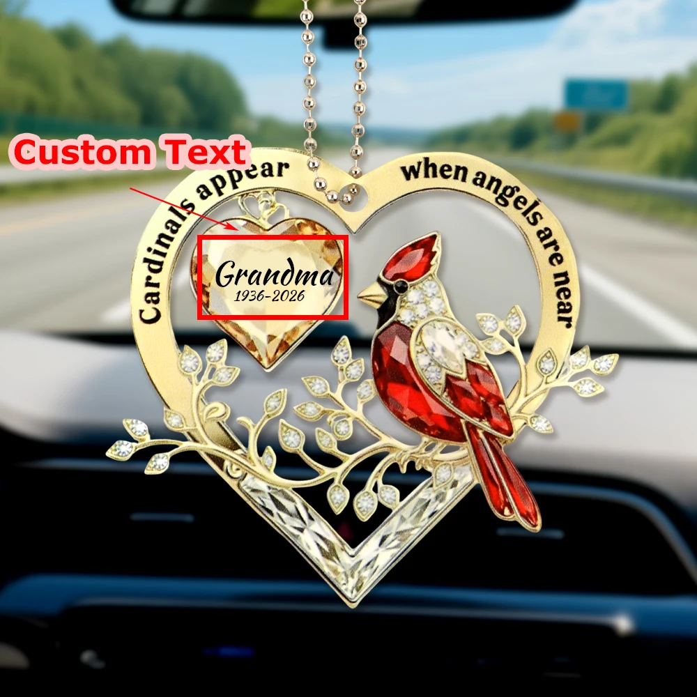 

Personalized Custom Text Acrylic Car Pendants Car Rearview Mirror Charm Hanging Ornament for Diy Couple Friends Gifts Craft