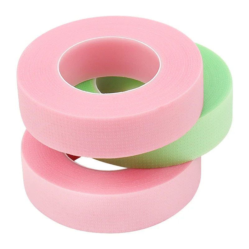 200Pcs Wholesale Grafting Eyelashes Color Tape Independent Packaging PE large 9M With Hole Air Breathable Isolation Tape