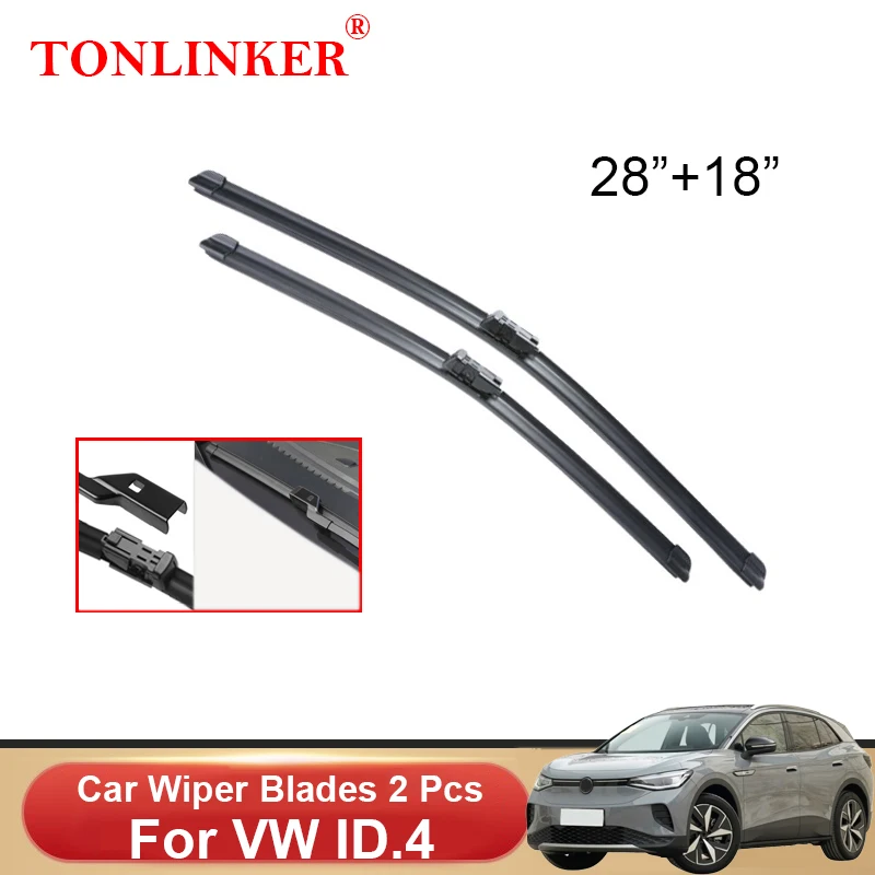 

TONLINKER Car Front Windscreen Wiper Blades For Volkswagen VW ID.4 ID4 2020 2021 2022 Car Accessories Wiper Blade Brushes Goods