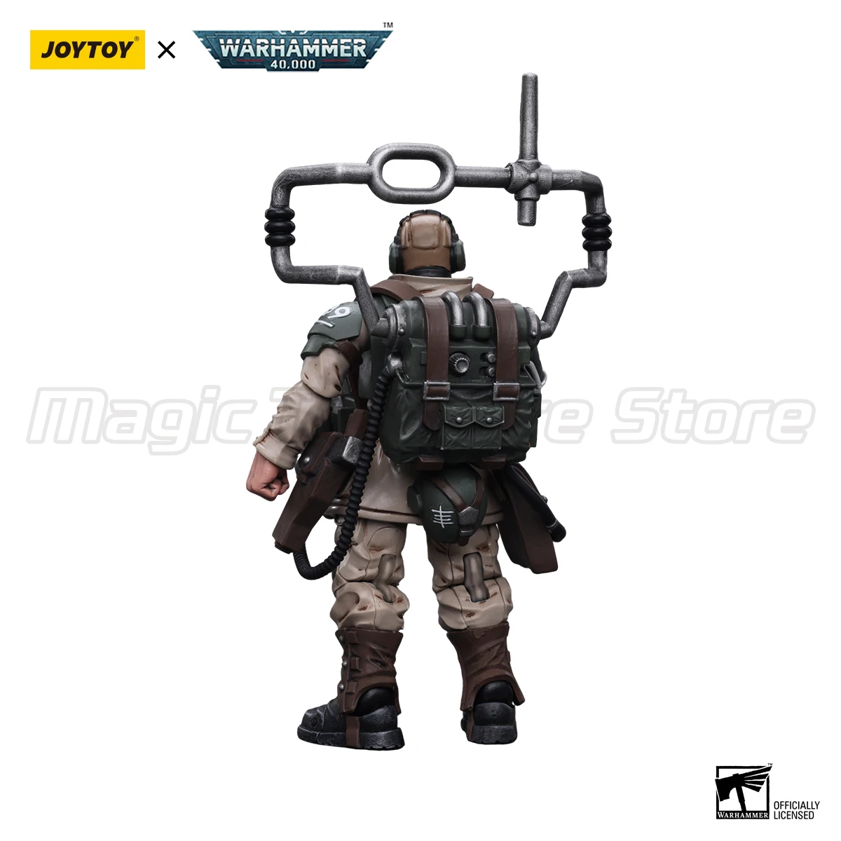 

【MT】JOYTOY Warhammer 40K Astra Militarum Cadian Command Squad Veteran с моделью MasterVox, игрушки в подарок, 1/18, экшн-фигурка