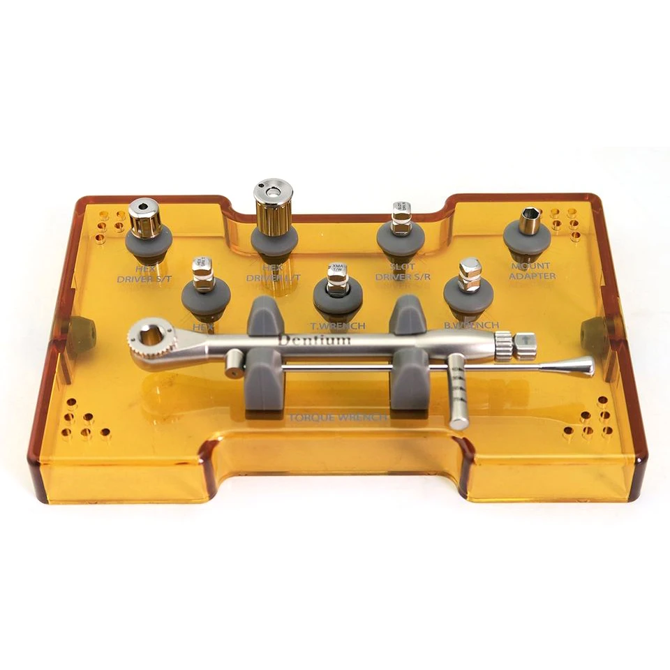 Dentium Dental Prosthetics Instrument Kit Implant XIP With Torque Wrench Drivers dental tools