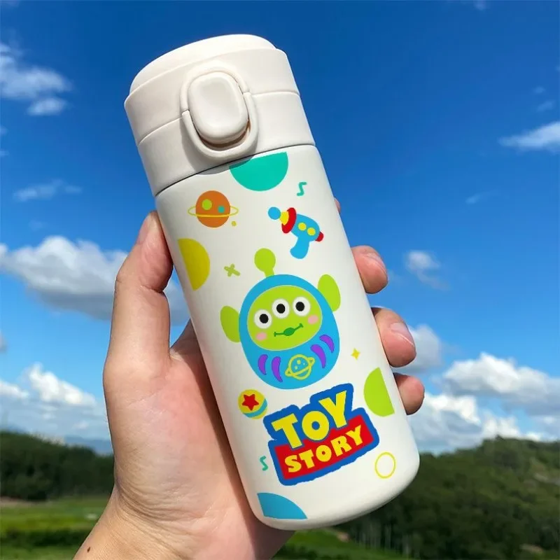 Disney Toy Story Buzz Lightyear Thermos Cup Cute Elementary School Cartoon Custom Stainless Steel Bouncing Water Cup