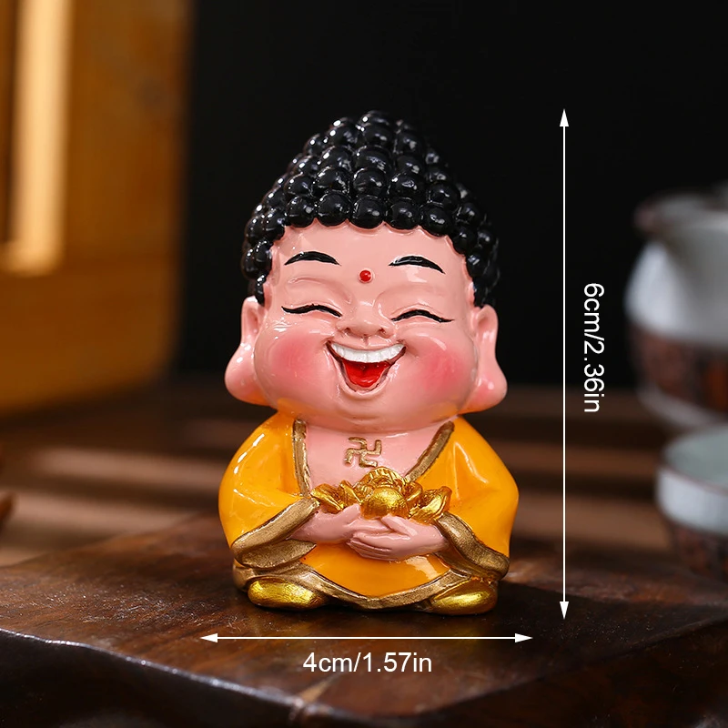 Resin God of Wealth Mascot Ornaments Home/Room/Car Decoration Feng Shui Fortune God Statue Office Accessories Crafts view 3