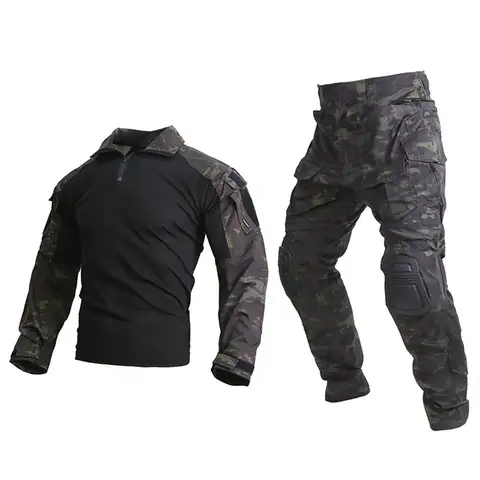 Emersongear 전술 G3 전투 유니폼 세트 2017 남성 정장 야외 사냥 훈련 셔츠 바지 탑 듀티 카고 바지 MCBK