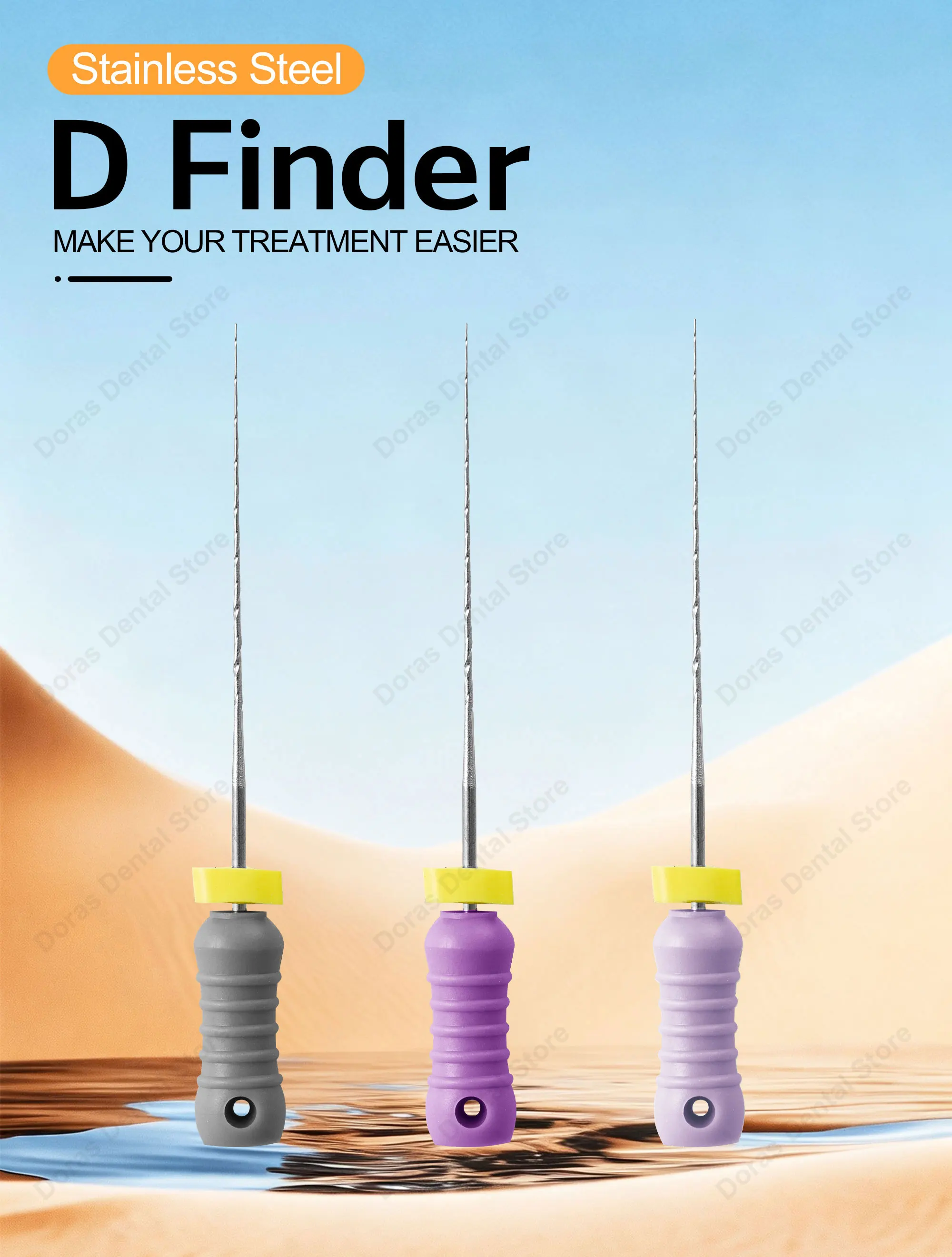Dental D FINDER files Rotary Files #8-12 21mm/25mm Endodontic Treatment Use Root Canal Cleaning Dentistry Endo Instrument