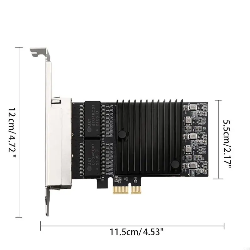 LX0B 1000Mbps PCI-E Netwerkkaart Gigabit Ethernet PCI voor Express 10/100/1000m RJ45 LAN-adapterconverter Controller 4 PO