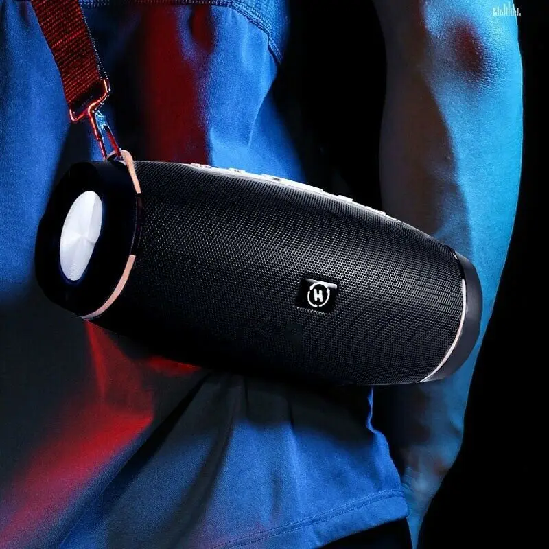 วิทยุแบบพกพาซับวูฟเฟอร์ FM ไร้สาย Caixa De Som ลำโพงบลูทูธ Music Sound Box บลูทูธขนาดใหญ่ High Power Bass