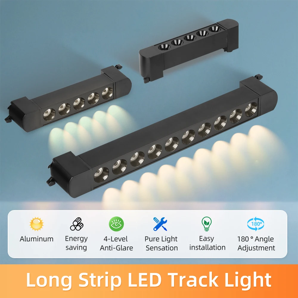 أضواء المسارات led مصباح السقف مصابيح كشاف صغيرة الحجم 110 فولت-220 فولت 10 واط 20 واط بقعة Led المسار السكك الحديدية تركيبة إضاءة الأضواء الملابس متجر السكك الحديدية