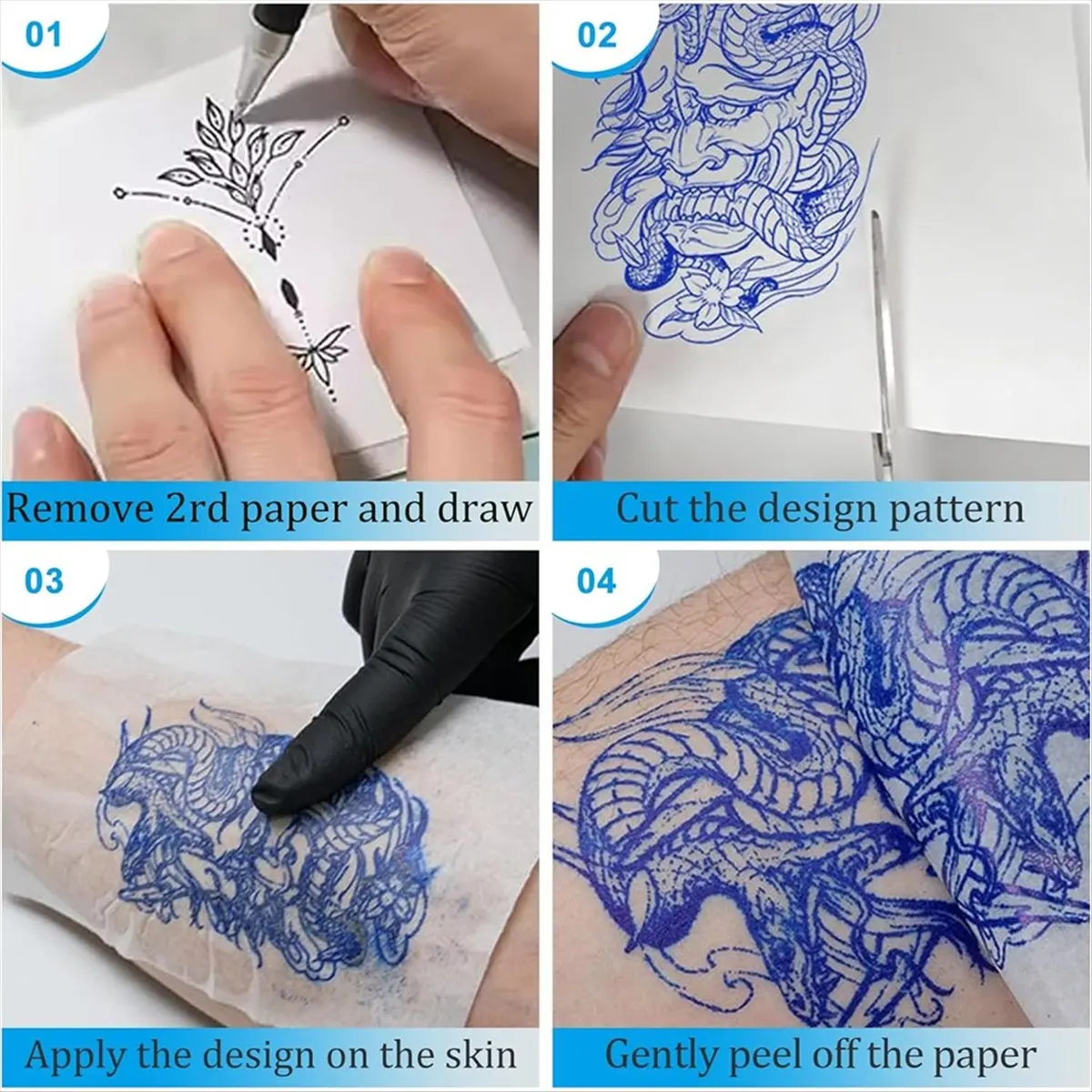 【BAAQ】  100 Sheets, Thermal Stencil Paper 4 Layer Stencil Paper 8.27