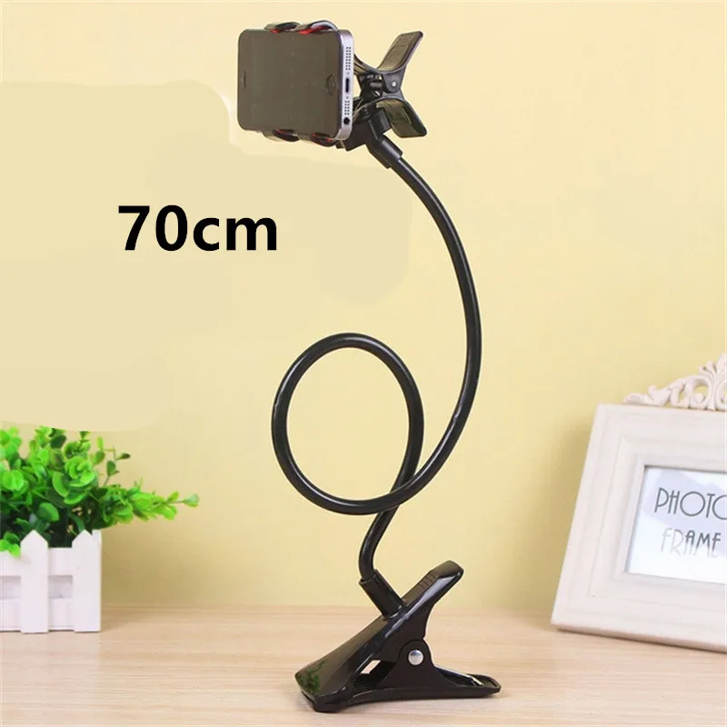 Universal Black Lazy Bracket Mobile Phone Holder Gooseneck Stand Flexible Bed Desk Table Clip Bracket For Smartphone Holder