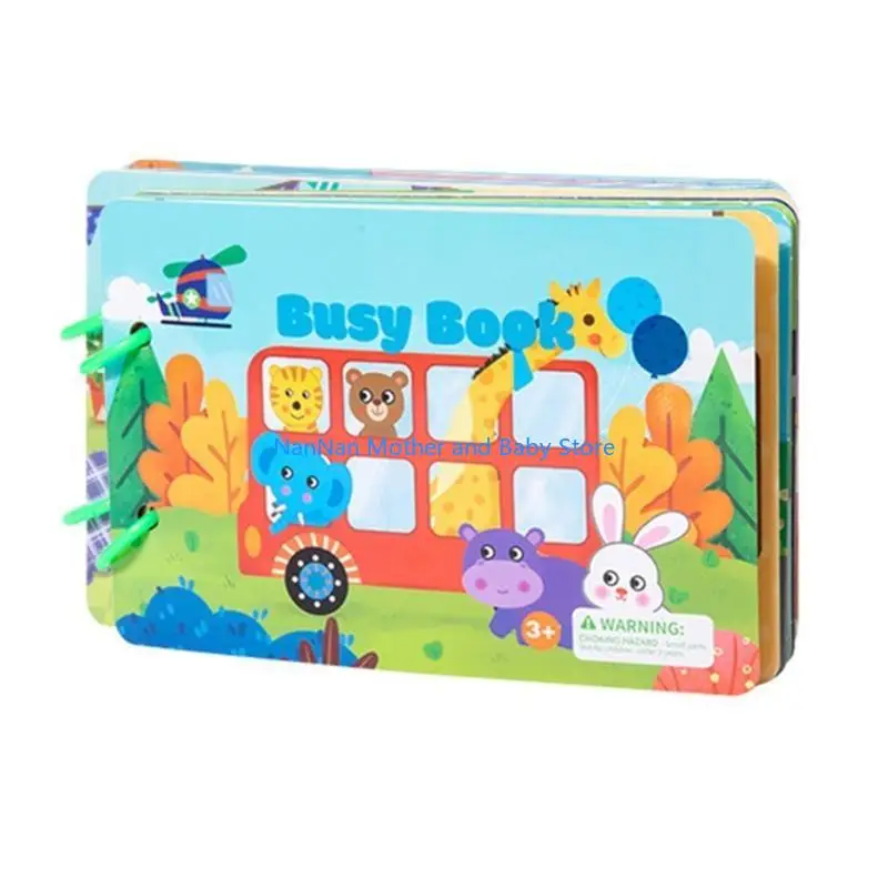 كتاب الحسية كتاب الرسوم المتحركة مطابقة كتب لعبة الكتب للأطفال